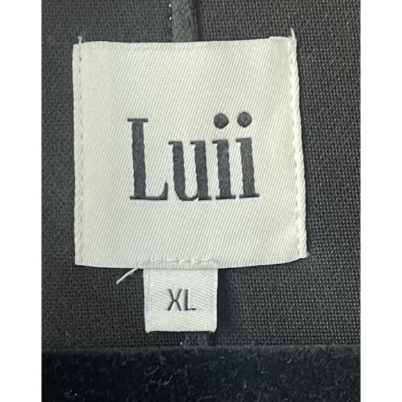 Anthropologie Luii Trench Coat Size XL Suede Ombre Belted Long Capsule Lagenlook - Picture 7 of 8